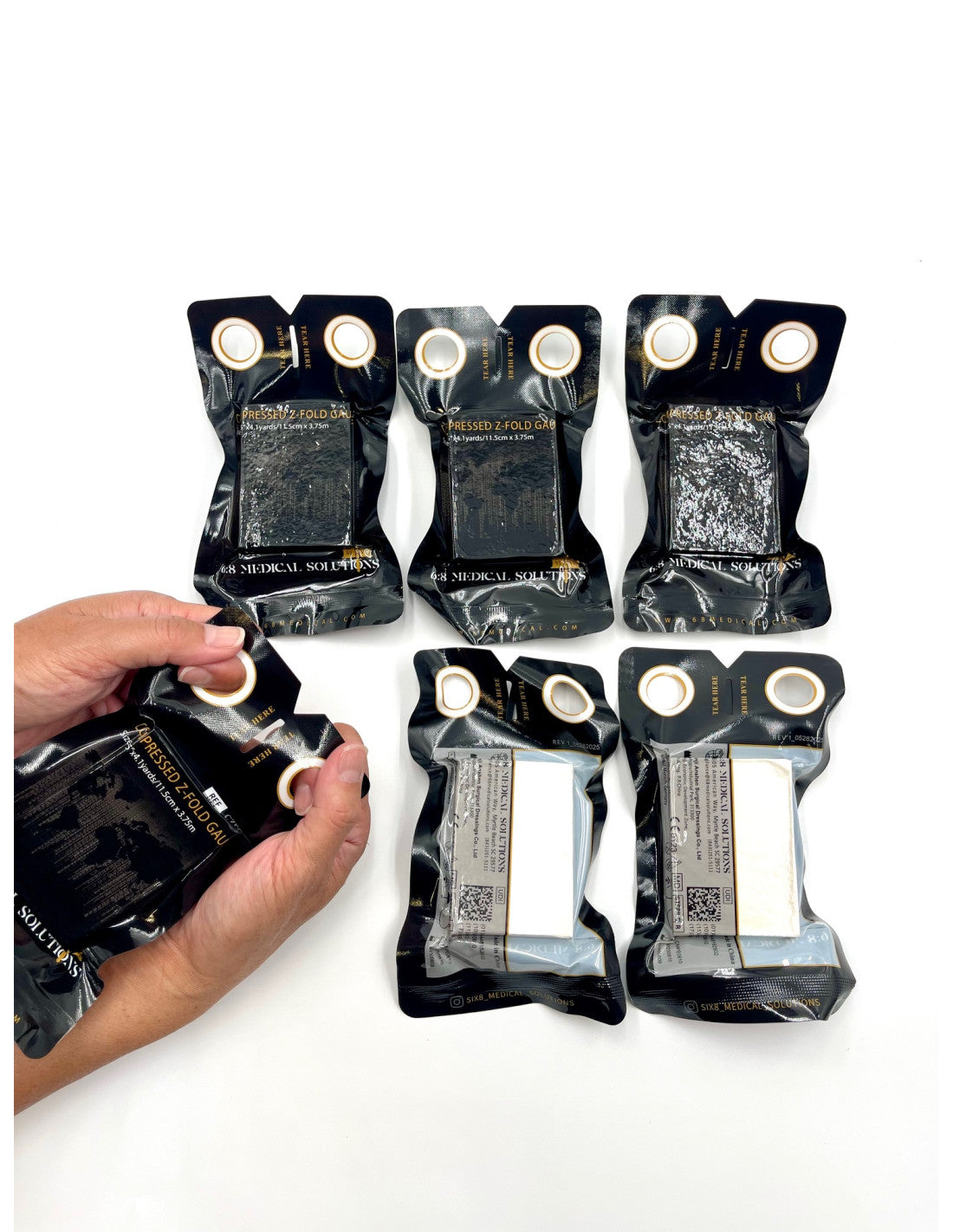 6:8 Medical tamponade dressing without hemostatic agent