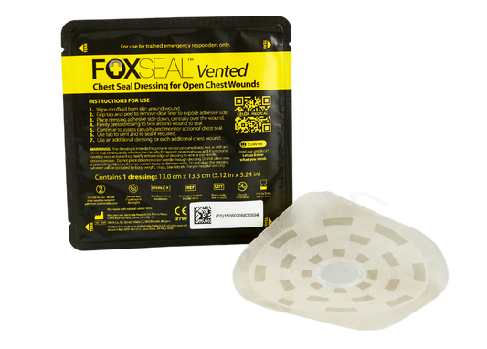 FoxSeal okliuzinis krūtinės tvarstis su vožtuvais