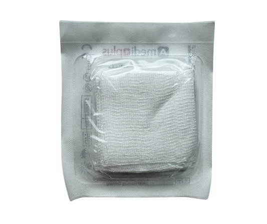 AMEDIPLUS, servetėlės sterilios marlinės 5x5cm, 8 sluoksnių N5