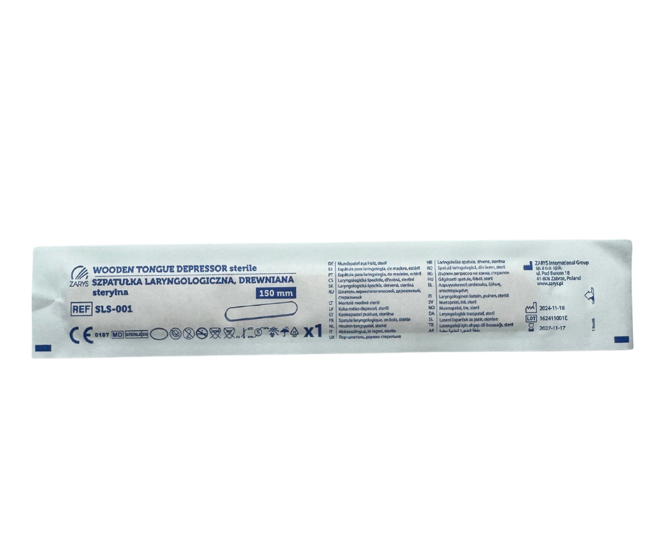 ZARYS sterilus medinis liežuvio prispaudėjas 150 mm