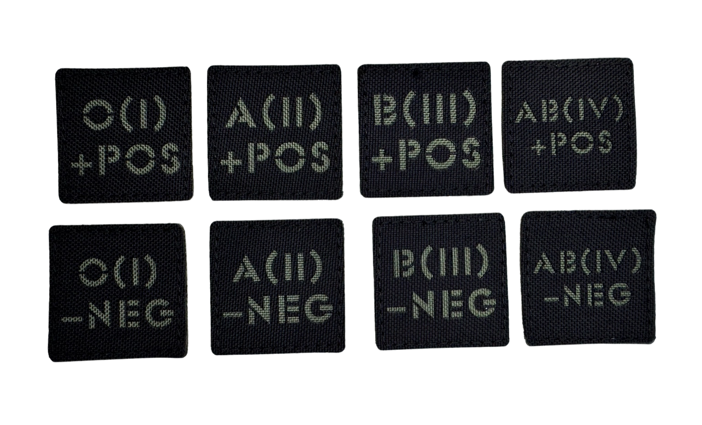 kraujo grupės identifikavimo antsiuvas