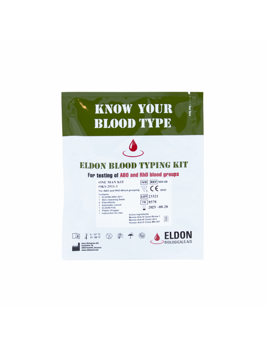 Kraujo grupės nustatymo rinkinys