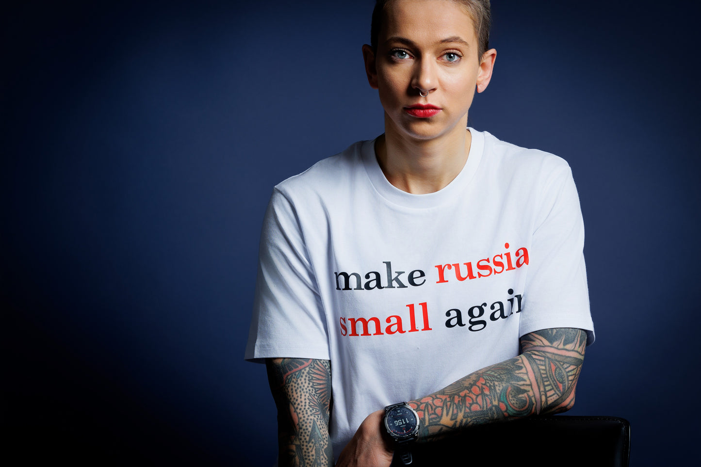 Marškinėliai "make russia small again"