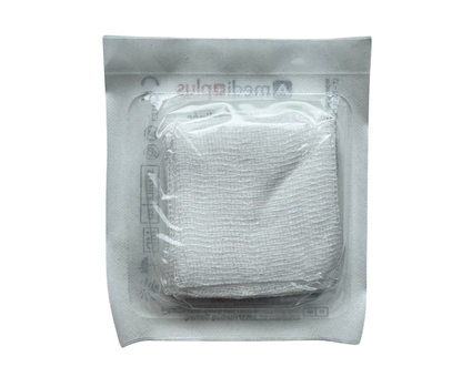 AMEDIPLUS, servetėlės sterilios marlinės 5x5cm, 8 sluoksnių N5
