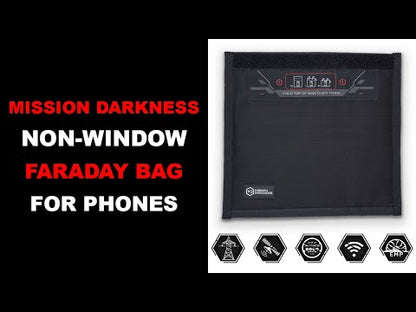 Nepermatomas Faradėjaus dėklas telefonui - Mission Darkness Non‑Window Faraday Bag